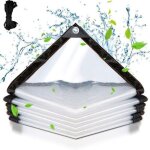 B�che transparente arm�e - mich - 3x3 m - transparent - imperm�able - ind�chirable - coupe - vent