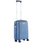 Bagage � main 55cm serrure tsa - carryon skyhopper valise cabine bleu - trolley tsa