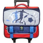 Bagtrotter cartable  roulettes 38 cm ligue 1 uber eats football gris