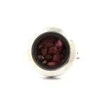 Bague - abijoux - rubis brut - acier inoxydable - taille ajustable - mixte Bague - abijoux - rubis brut - acier inoxydable - taille ajustable - mixte