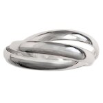 Bague alliance 3 anneaux en argent 925