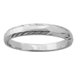 Bague alliance en argent 925 rhodi