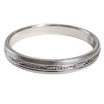 Bague alliance femme en argent 925 rhodi