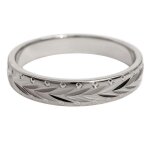 Bague alliance homme en argent 925 rhodi