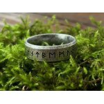 Bague argent brossé rune viking ragnar celtic thor anneau + pochette viking Bague argent brossé rune viking ragnar celtic thor anneau + pochette viking