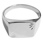 Bague chevalire en argent 925 rhodi