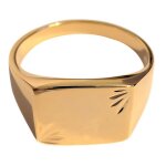 Bague chevali�re plaqu� or 750 / 000