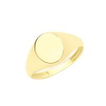 Bague chevalire / bague souveraine eds jewels homme / femme or 375 / 1000 47135