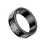 Bague connecte diana avec crin cristallin suivi sant cran led taille m noir