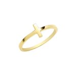 Bague eds jewels femme or 375 / 1000 croix 44905