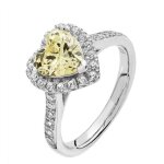 Bague eds jewels femme plaqué rhodium argent fin 925 oxyde de zirconium coeur 42923 Bague eds jewels femme plaqué rhodium argent fin 925 oxyde de zirconium coeur 42923