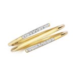 Bague envelopp� eds jewels femme or 375 / 1000 diamant brillant h - i1 44857