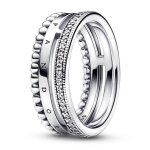 Bague femme - argent - 192312c01 - torque rigide - argent fin 925 - zirconia cubique