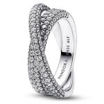 Bague femme - argent - 193022c01 - 54 - torque rigide - zirconia cubique - argent 925