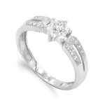 Bague femme blanc - inmaculada romero tm - af4198t54 - oxyde de zirconium - or blanc 18 carats Bague femme blanc - inmaculada romero tm - af4198t54 - oxyde de zirconium - or blanc 18 carats