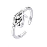 Bague ?il d?horus en argent 925 ? taille rglable