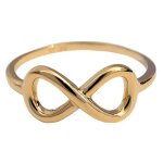 Bague infini plaqu or 18 carats