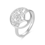 Bague - luxenter - arbre de vie - argent 925 - zircon cubique - plaqué rhodium Bague - luxenter - arbre de vie - argent 925 - zircon cubique - plaqué rhodium