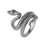 Bague serpent réglable en argent 925 ? bijou unisexe style mystique Bague serpent réglable en argent 925 ? bijou unisexe style mystique