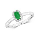 Bague solitaire femme pavage or blanc 375 / 1000 et diamant brillant 0. 10 carat hi - i1 avec emeraude ... Bague solitaire femme pavage or blanc 375 / 1000 et diamant brillant 0. 10 carat hi - i1 avec emeraude ...
