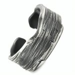 Bague zense - zr0183 - homme - ouverte en acier vintage - casual - taille ajustable par cartement 58 ...