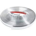 Baguette chrom�e autocollante - okz - 12mm x 5m - pvc souple - facile � couper - installation rapide ...