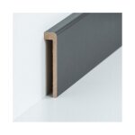 Baguette de recouvrement de carrelage jusqu� 85 mm de h 19 x 96 x 2500 mm mdf gris by proviston