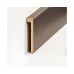 Baguette de recouvrement de carrelage jusqu 85 mm de h 19 x 96 x 2500 mm mdf marron by proviston