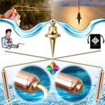 Baguettes de sourcier deluxe & pendule divinatoire de radiesthsie trouvier : pack de sourcier professionnel ...
