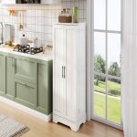 Bahut 120�60�40 cm blanc en mdf portes 3d ondul�es �clairage led int�gr� avec rangements