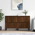 Bahut de salonarmoire de cuisinelot de 2 buffets pour salle à manger chêne marron bois dingénierie bonnie ... Bahut de salonarmoire de cuisinelot de 2 buffets pour salle à manger chêne marron bois dingénierie bonnie ...