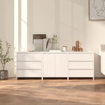 Bahut de salonarmoire de cuisinelot de 3 buffets pour salle à manger blanc bois dingénierie bonnie b63948401 ... Bahut de salonarmoire de cuisinelot de 3 buffets pour salle à manger blanc bois dingénierie bonnie b63948401 ...