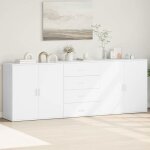 Bahut de salonarmoire de cuisinelot de 3 buffets pour salle � manger blanc bois ding�nierie bonnie b77809741 ...