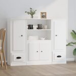 Bahut de salonarmoire de cuisinelot de 3 buffets pour salle à manger blanc bois dingénierie bonnie b90277090 ... Bahut de salonarmoire de cuisinelot de 3 buffets pour salle à manger blanc bois dingénierie bonnie b90277090 ...