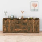 Bahut de salonarmoire de cuisinelot de 3 buffets pour salle à manger chêne fumé bois dingénierie bonnie ... Bahut de salonarmoire de cuisinelot de 3 buffets pour salle à manger chêne fumé bois dingénierie bonnie ...