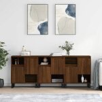 Bahut de salonarmoire de cuisinelot de 3 buffets pour salle à manger chêne marron bois dingénierie bonnie ... Bahut de salonarmoire de cuisinelot de 3 buffets pour salle à manger chêne marron bois dingénierie bonnie ...