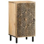 Bahut de salonmeuble dentrearmoire latrale 40x33x75 cm bois massif de manguier bonnie b97487430