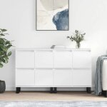 Bahut de salonarmoire de cuisinelot de 2 buffets pour salle � manger blanc bois ding�nierie bonnie b64207666 ...
