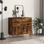 Bahut de salonarmoire de cuisinelot de 2 buffets pour salle à manger chêne fumé 40x35x70 cm bois dingénierie ... Bahut de salonarmoire de cuisinelot de 2 buffets pour salle à manger chêne fumé 40x35x70 cm bois dingénierie ...