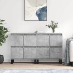 Bahut de salonarmoire de cuisinelot de 2 buffets pour salle  manger gris bton bois dingnierie bonnie ...