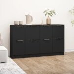 Bahut de salonarmoire de cuisinelot de 2 buffets pour salle à manger noir 60x30x70 cm bois dingénierie ... Bahut de salonarmoire de cuisinelot de 2 buffets pour salle à manger noir 60x30x70 cm bois dingénierie ...