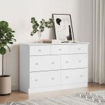 Bahut de salonmeuble dentre commode alta blanc 112x35x73 cm bois massif de pin bonnie b74716070
