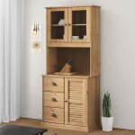 Bahut de salonmeuble dentr�e dessus de commode vigo 78x30x100 cm bois massif de pin bonnie b24677314