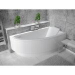 Baignoire bain dangle 150x70 droite + tablier en acrylique siphon + pieds praktika
