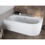 Baignoire bain dangle 180x80 gauche avec tablier en acrylique siphon + pieds Baignoire bain dangle 180x80 gauche avec tablier en acrylique siphon + pieds
