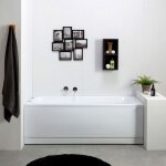 Baignoire baln�o rectangulaire encastrable en acrylique ester