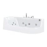 Baignoire baln�o vitr�e aria blanche - 1 place - 263l - 170 * 80 * 57cm - angle gauche