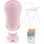 Baignoire pour bb - hylat - certifi tv sans bpa - ensemble de 4 pices - hug me:rosa - collection ...