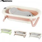 Baignoire bebe pliable avec thermometre - mengda - avec coussin baignoire - convient aux bbs de 0  ...