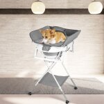 Baignoire pour chien station de baignade pour animaux3 hauteurs d?engrenage avec tagre de rangement ...